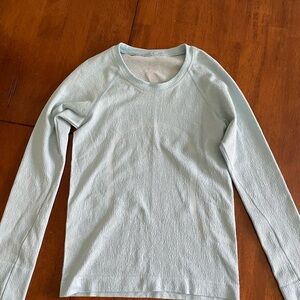 Lululemon Athletica Light Blue Long Sleeve Tee